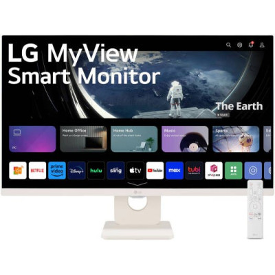 LG 27U511SA-W Smart Wireless Monitor, 27" Full HD IPS Display, 100Hz Refresh Rate