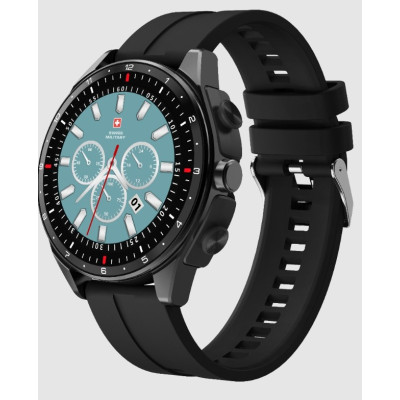 Swiss Military Dom Music Smartwatch - Black Metal Strap, SM WCH DOM MUS1 GUNMF BLKMS