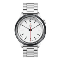 Swiss Military DOM Musical Series 1 Smartwatch - Gun Metal Frame, Black Silicone Strap