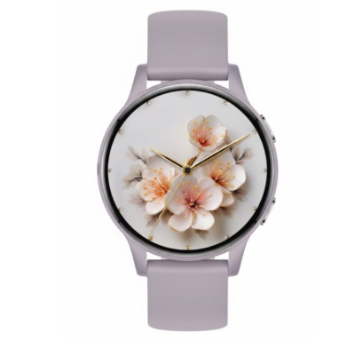 Xcell Selen 2 Smart Watch, Purple Frame with Purple Silicon Strap