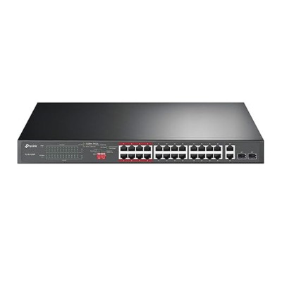TP-LINK TL-SL1226P 24-PORT 10/100MBPS + 2-PORT GIGABIT UNMANAGED POE+ SWITCH