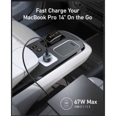 Anker Magnetic Car Mount, Aluminum, 360° Rotation, Vent Clip, A9101H41 - Silver