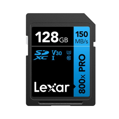 Lexar 128GB Professional 800x PRO SDXC UHS-I Memory Card