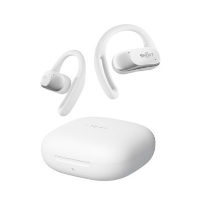 SHOKZ OpenFit Air True Wireless Open-Ear Headphones, White - T511-ST-WT