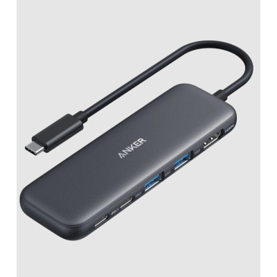 Anker Nano Powerbank 5000mAh 12W Built In Lightning Connector A1645H11 - Black