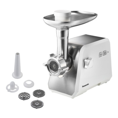 Panasonic 1700W Motor Meat Grinder with Blade, White - MK-GX1711WTZ