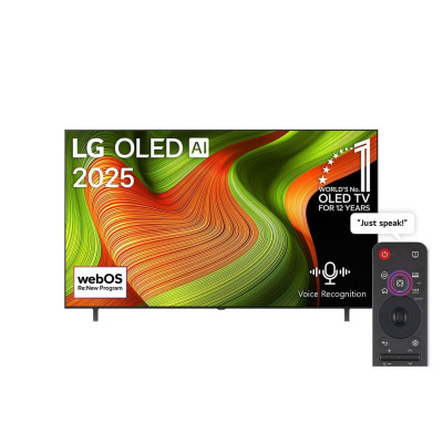 LG 77" OLED 4K Smart TV - Black, OLED77B56LA