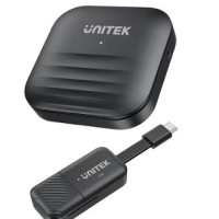 Unitek USB-C Wireless HDMI Extender Kit, FHD 1080p, 60Hz, V1184A01 - Black
