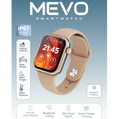 Moxedo Mevo Smart Watch for Android & iOS with 1.71" HD AMOLED Display,