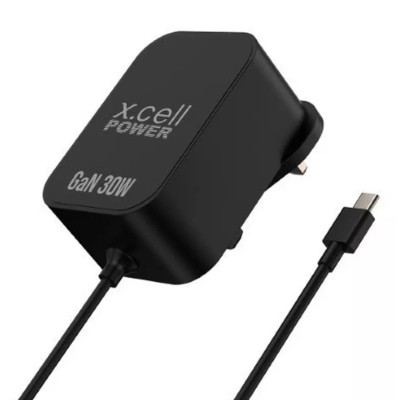 Xcell Power Up Fast And Safely Gan 30W Super Charger With Type C Connector 1.5M