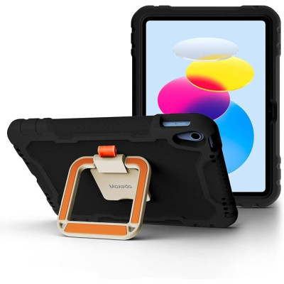 Moxedo Rugged Tablet Case for Apple iPad 2022 10.9inch, Pencil Holder, MX-RPC012-BK -Black