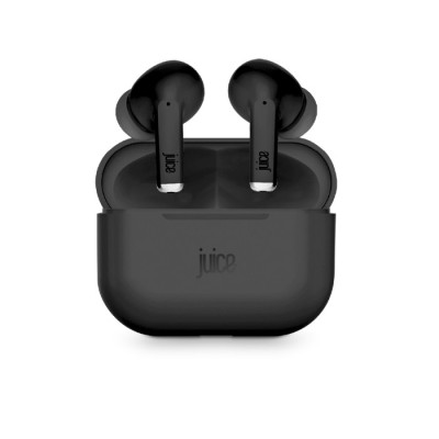 Juice Airphones Go True Wireless Earbuds, Black