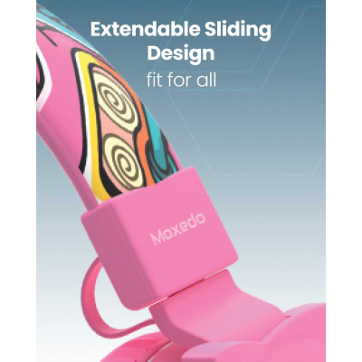 Moxedo Junior Wireless Stereo On-Ear Headphones for Kids with Built-In Microphone (Junior Poe)