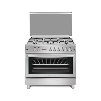 Ferre Free Standing Cooker FR-E60X90E5, 90x60cm Gas + Electric, Full Safety, 5 Gas Burners, Electric Oven