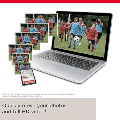 SanDisk Ultra® SDHC™ UHS-I card and SDXC™ UHS-I card - 64GB
