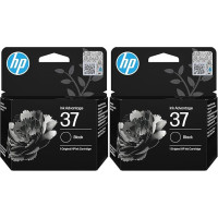 HP 37 Original Black Ultra Ink Advantage Cartridge, Black, 7FP45AE