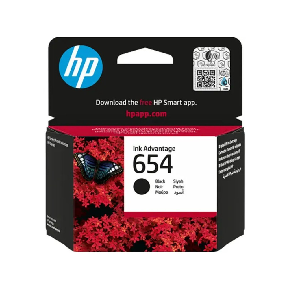 HP 654 Original Ink Advantage Cartridge Black – 7FP39UE