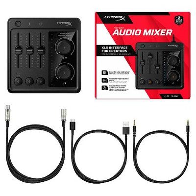 HyperX Audio Mixer for Microphone with XLR Jack, 73C12AA