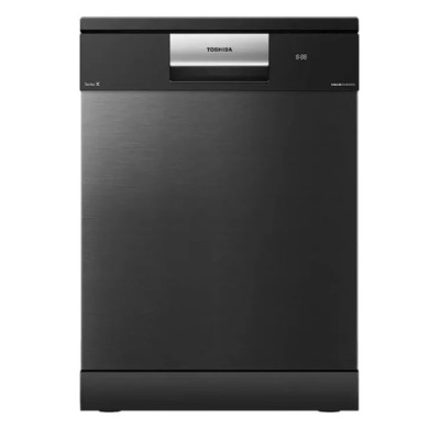 Toshiba - Free Standing Dishwasher, 16 place setting, Morandi Grey-DW-16F1ME(G)-G
