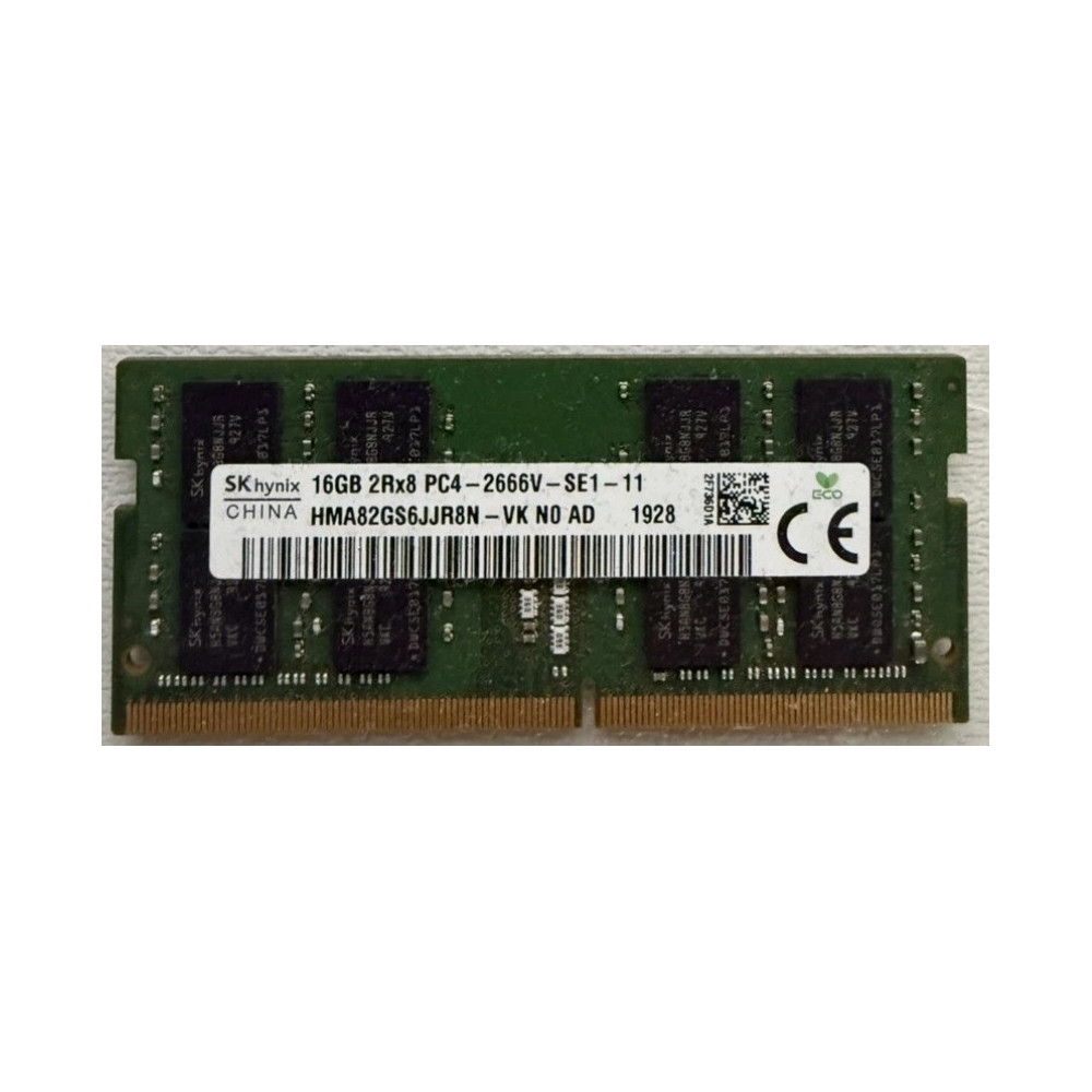 SK Hynix 16GB 2RX8 DDR4-2666V PC4 HMA82GS6JJR8N -VK NO AD RAM