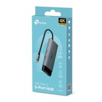 TP-Link UH5020C USB 3.0 Type-C 5 in 1 Hub 4K HDMI 5 Gbps 100W Powerful Fast Charging USB Adapter