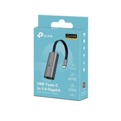 TP-Link UE302C Ultra-Speed USB 3.0 Type-C to 2.5 Gigabit Ethernet Network Adapter USB Adapter (Grey)