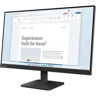 Lenovo L24-4e Monitor, 24" IPS Display, FHD Resolution, 100Hz Refresh Rate,Raven Black, 68C2KAC1AE