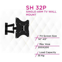 Skill Tech SH 32P Super Economy Full-Motion Tv Wall Mount