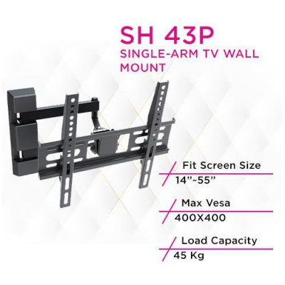 Skill Tech SH 30P Economy Full-Motion Tv Wall Mount