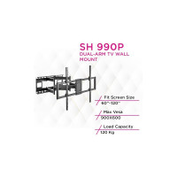 Skill Tech SH 990P Extra Heavy - Duty Full Motion TV Wall Mount