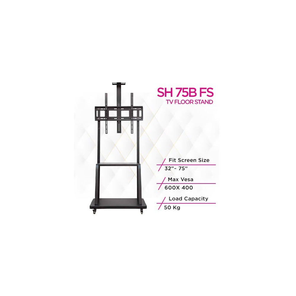 Skill Tech SH 75B FS Economy Tv Trolley Stand , TV Cart