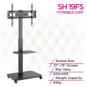 Skill Tech SH 19FS Minimalist TV Trolley Stand, Tv Cart