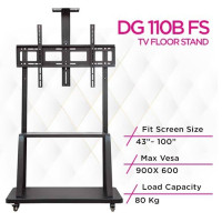 DGTech DG 110B FS Heavy Duty Tv Trolley Stand, Tv Cart