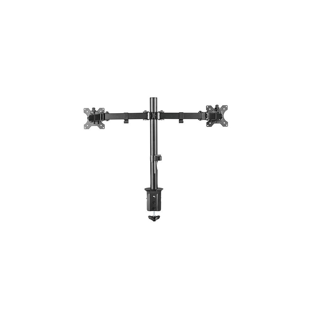 Skill Tech SH 024N Dual Monitor Articulating Monitor Desk Mount