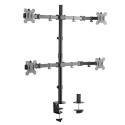 Skill Tech SH C404 Economy Articulating Four Monitor Desktop Mount