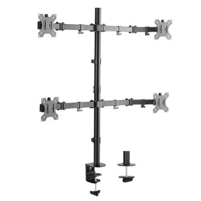 Skill Tech SH C404 Economy Articulating Four Monitor Desktop Mount