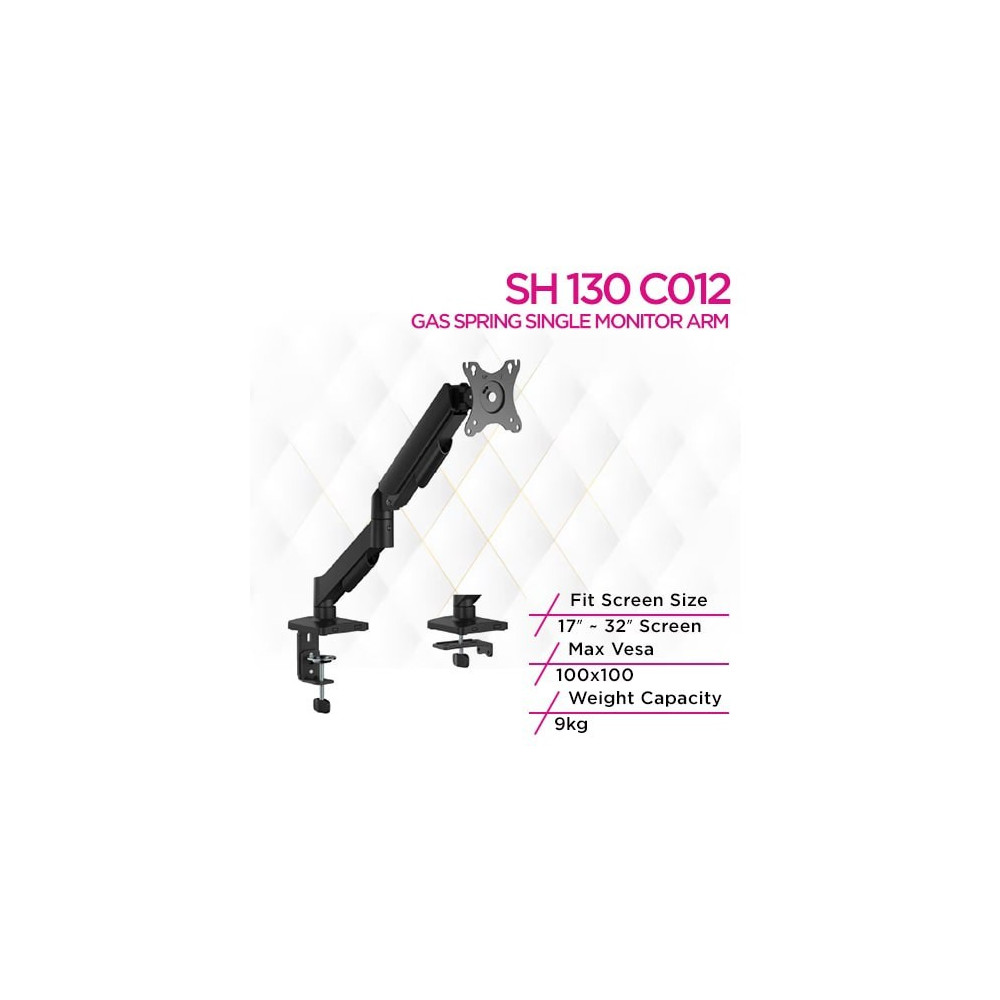 Skill Tech SH 130 C012 Gas Spring Single Monitor Arm