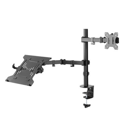 Skill Tech SH 0240KN Articulating Monitor Arm With Laptop Holder