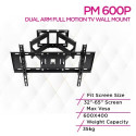Primestar PM 600P Dual Arm Full Motion TV Wall Mount