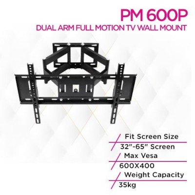 Primestar PM 600P Dual Arm Full Motion TV Wall Mount