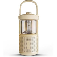 NowGo Felix 2 LED Camping Lamp with Bluetooth Speaker, Sand yellow