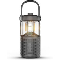 NowGo Felix 2 LED Camping Lamp with Bluetooth Speaker, Black