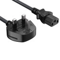 Syong S-PC-UKPC-1MM Pc Power Cord Uk Plug, S-PC-UKPC-1MM-1.8M