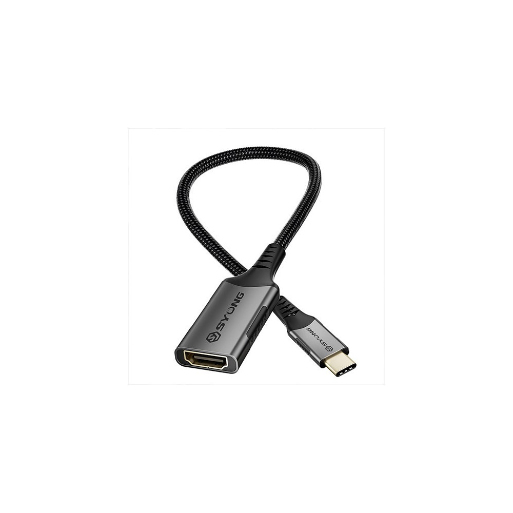 Syong S-AT-8K-HTC-0.25M Type C To HDMI Adapter 8K-60Hz 4K-120Hz, S-AT-8K-HTC-0.25M