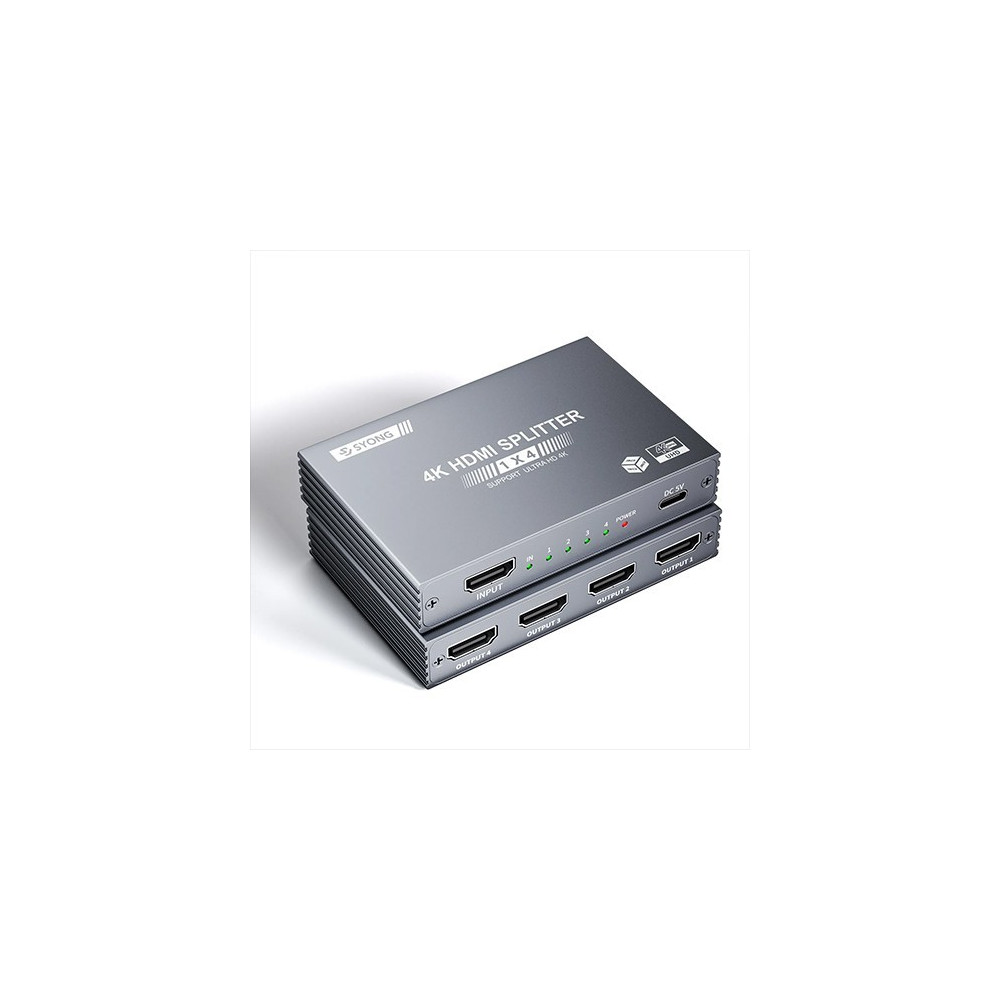 Syong S-SP-4K-108B 4K HDMI Splitter 1x8, S-SP-4K-108B