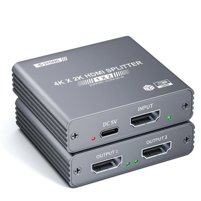 Syong S-SP-4K-102C 4K HDMI Splitter 1x2, S-SP-4K-102C