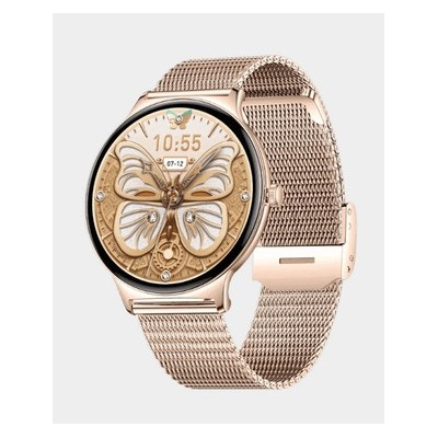 Moxedo Glory 1.43 inch Smartwatch for Women AMOLED Display Steel Mesh Strap, MX-SW012-RG