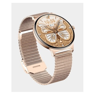 Moxedo Glory 1.43 inch Smartwatch for Women AMOLED Display Steel Mesh Strap, MX-SW012-RG
