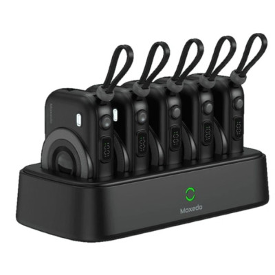 Moxedo 5x 10,000mAh Power Bank Combo with Charging Dock, 22.5W USB-C Fast Charging (MX-PBH039-DS)