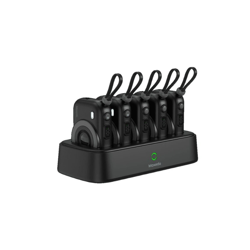 Moxedo 5x 10,000mAh Power Bank Combo with Charging Dock, 22.5W USB-C Fast Charging (MX-PBH039-DS)